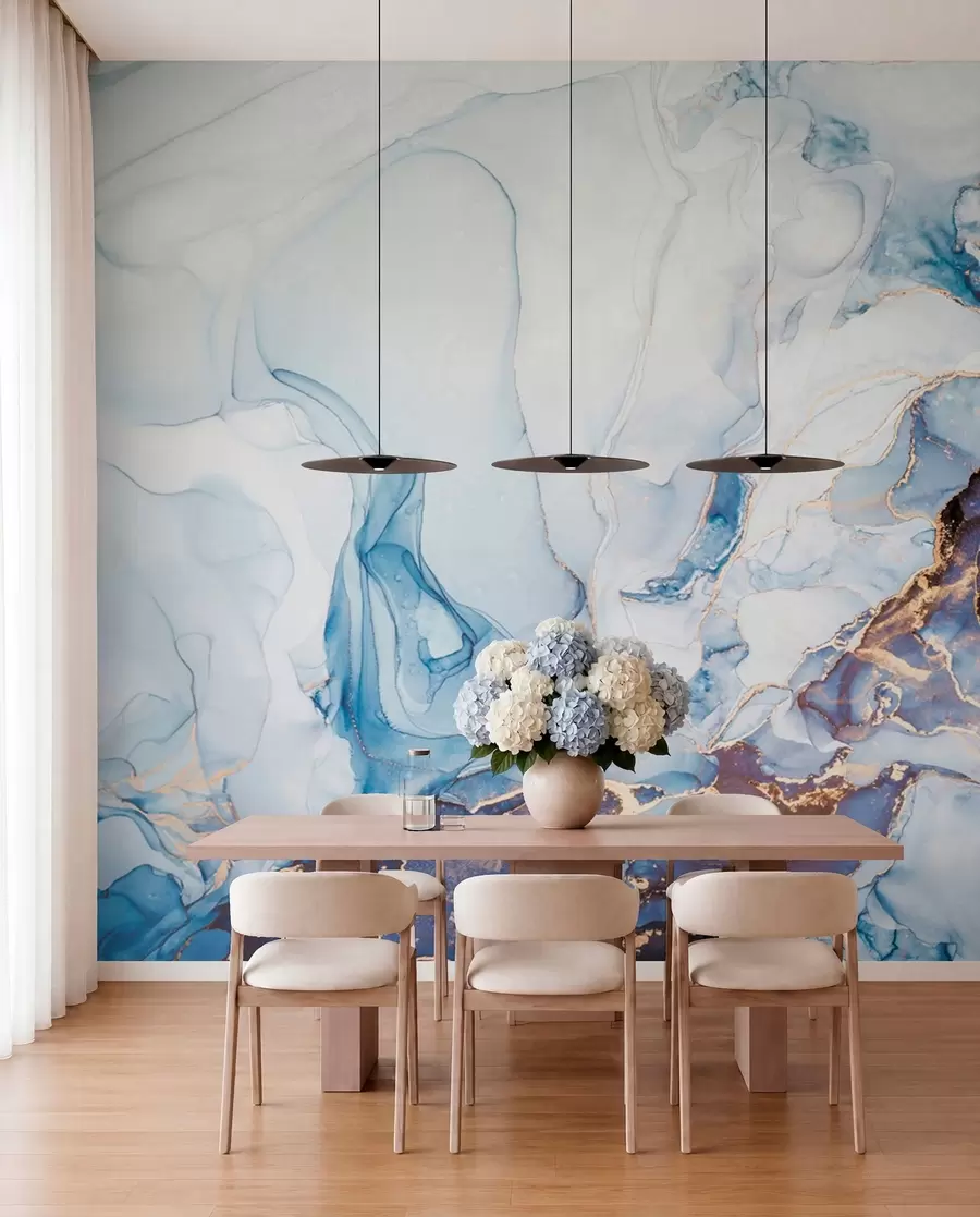 wall murals Blue Marble with Copper II u70767d2